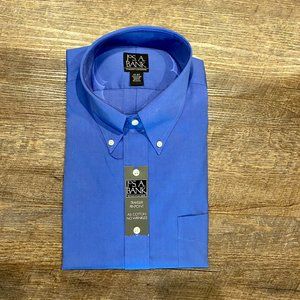 Jos A Bank NWT 17x 37 blue pinpoint shirt